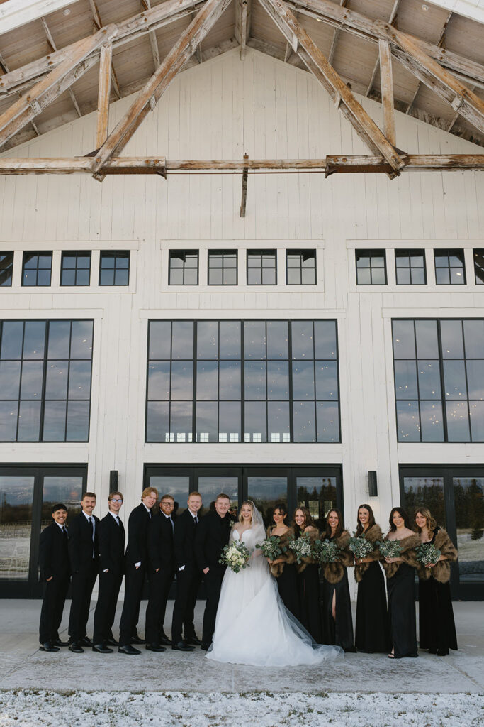 montana winter wedding
