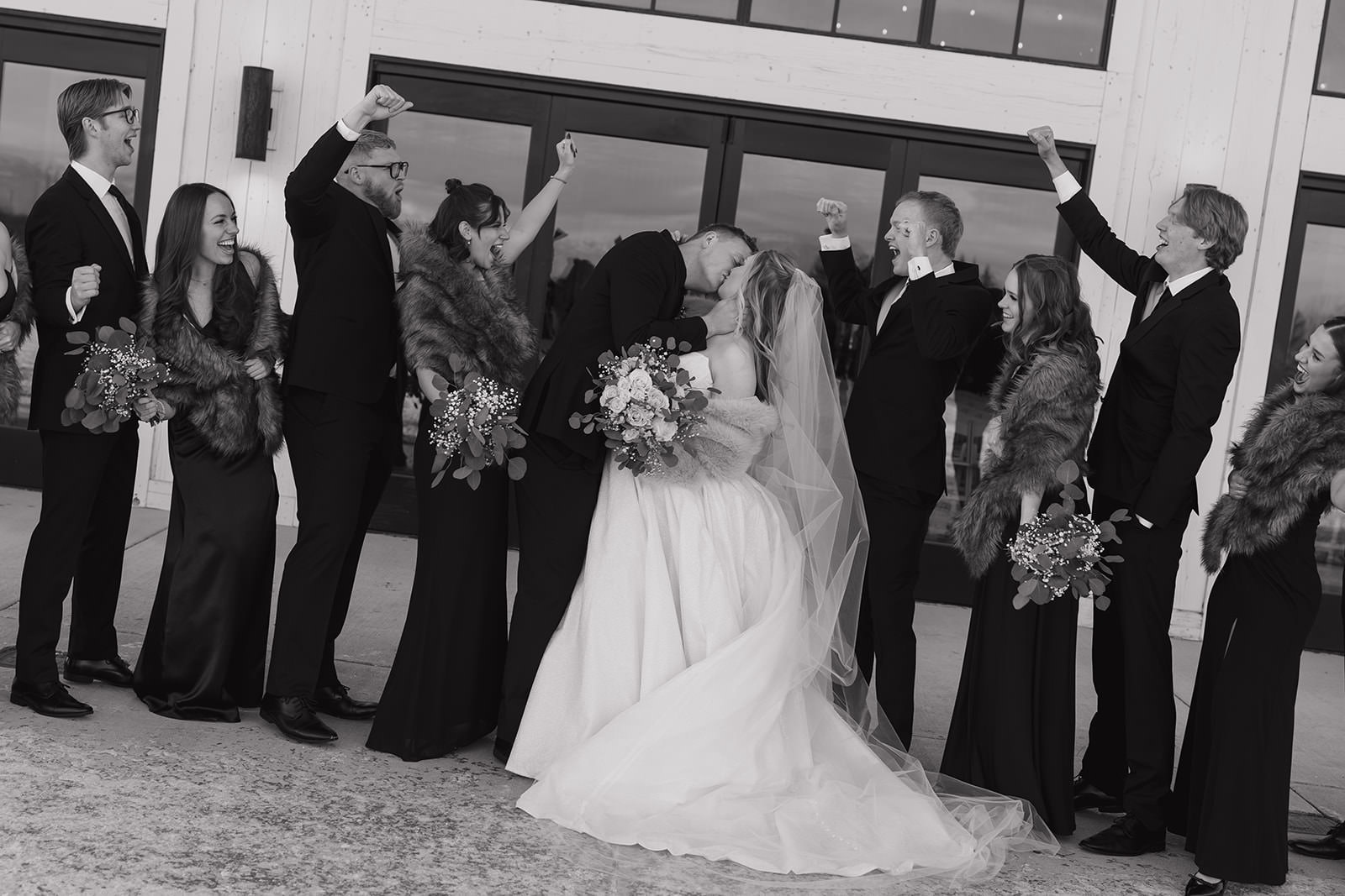 montana winter wedding