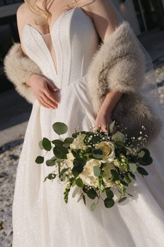 montana winter wedding