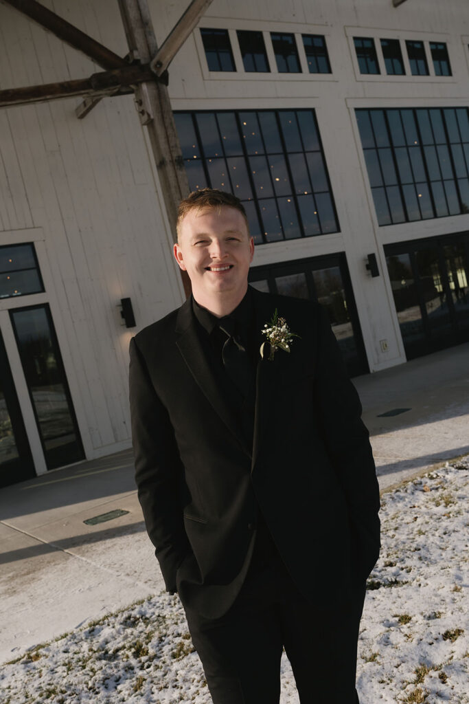 montana winter wedding