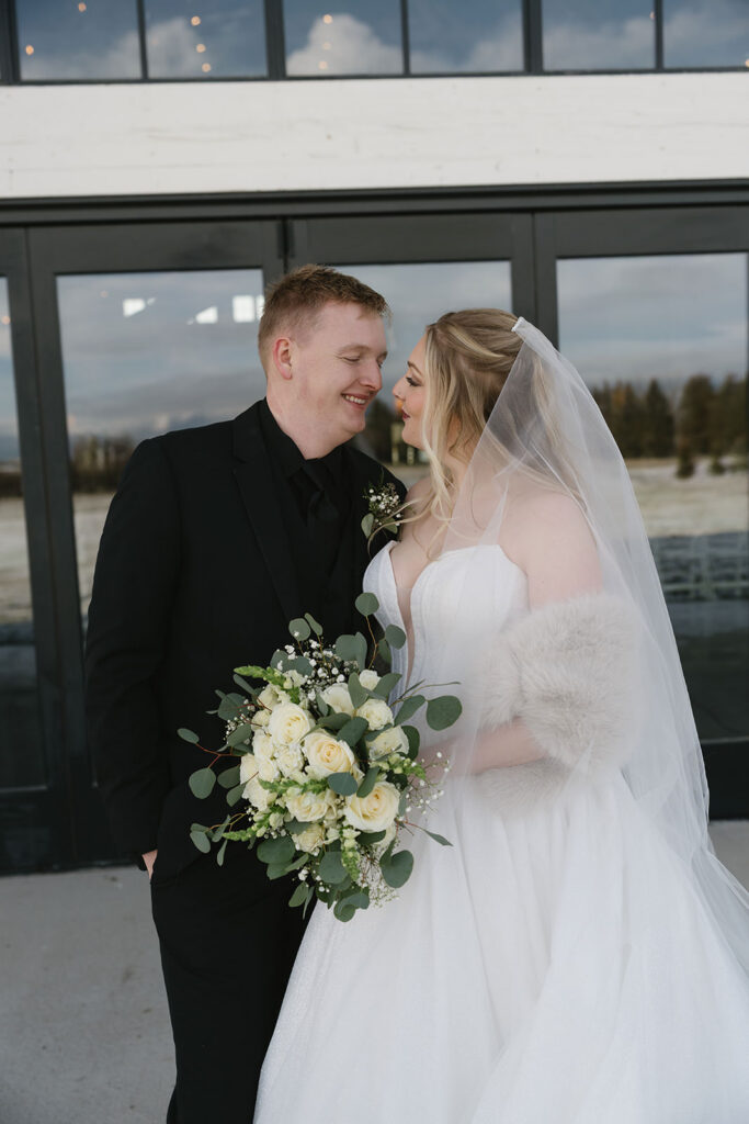montana winter wedding