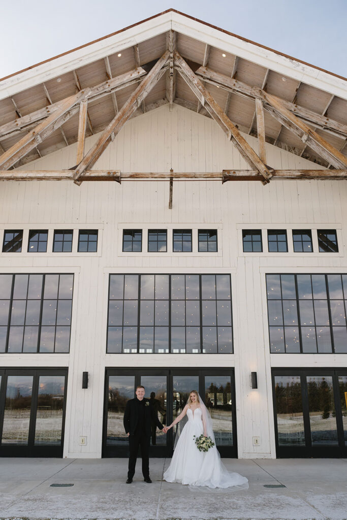 montana winter wedding
