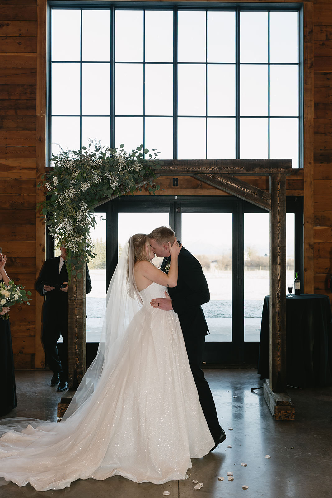montana winter wedding
