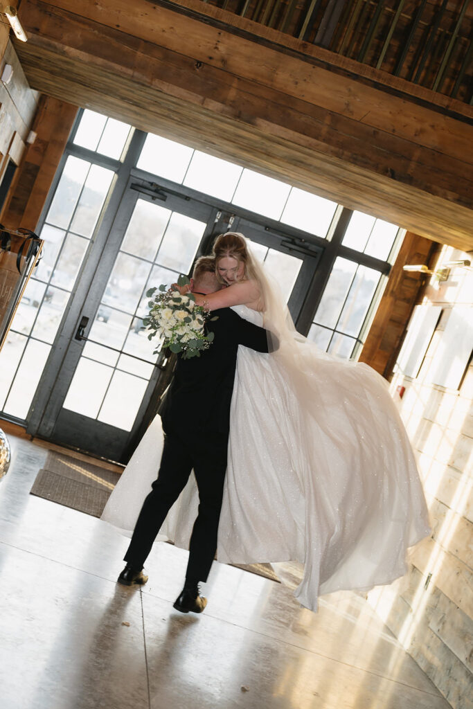 montana winter wedding