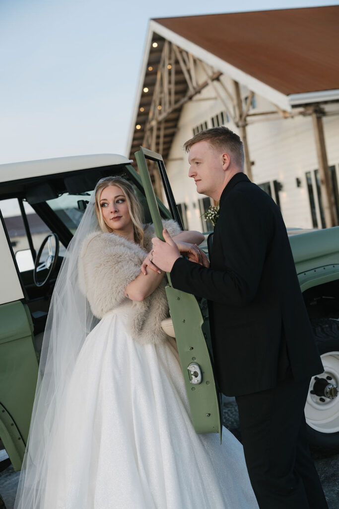 montana winter wedding