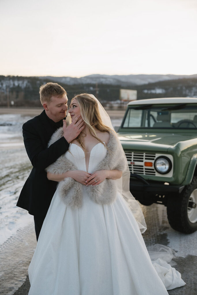 montana winter wedding