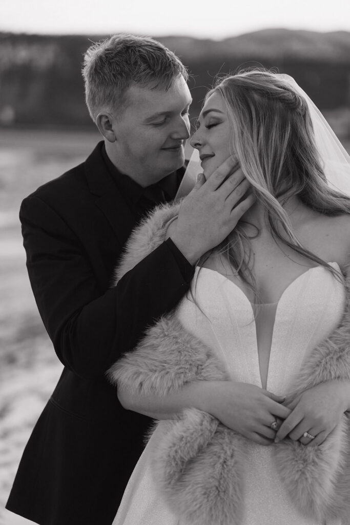 montana winter wedding