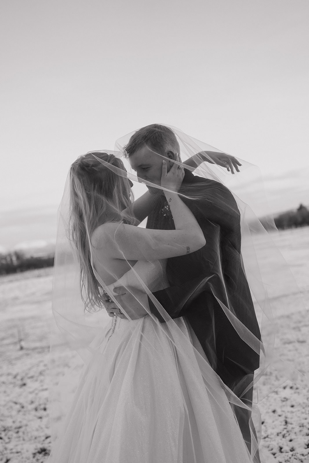 montana winter wedding